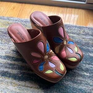 Charlottete Stone Ciena Clog - size 8 - like new